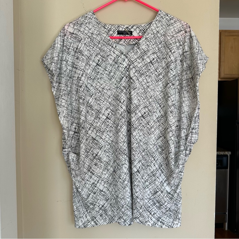 Black and White Elevated Essentials Blouse